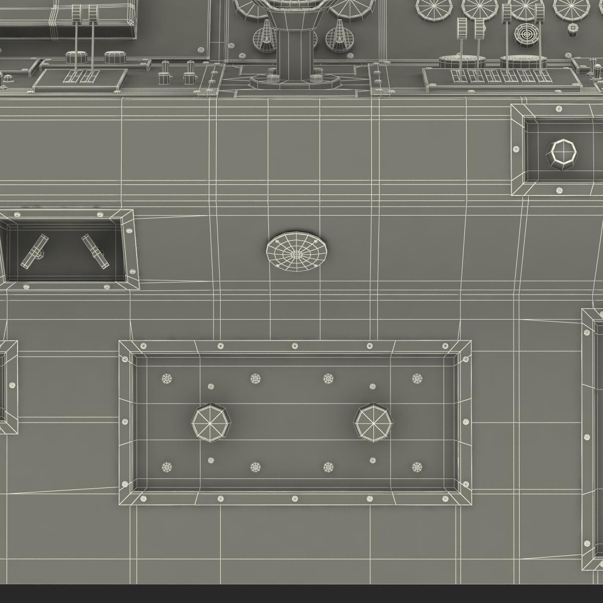 Military Boat Control Panel 3D