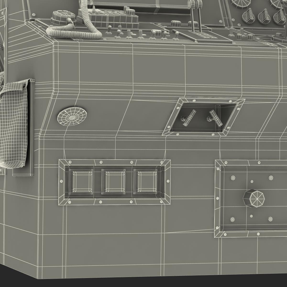 Military Boat Control Panel 3D