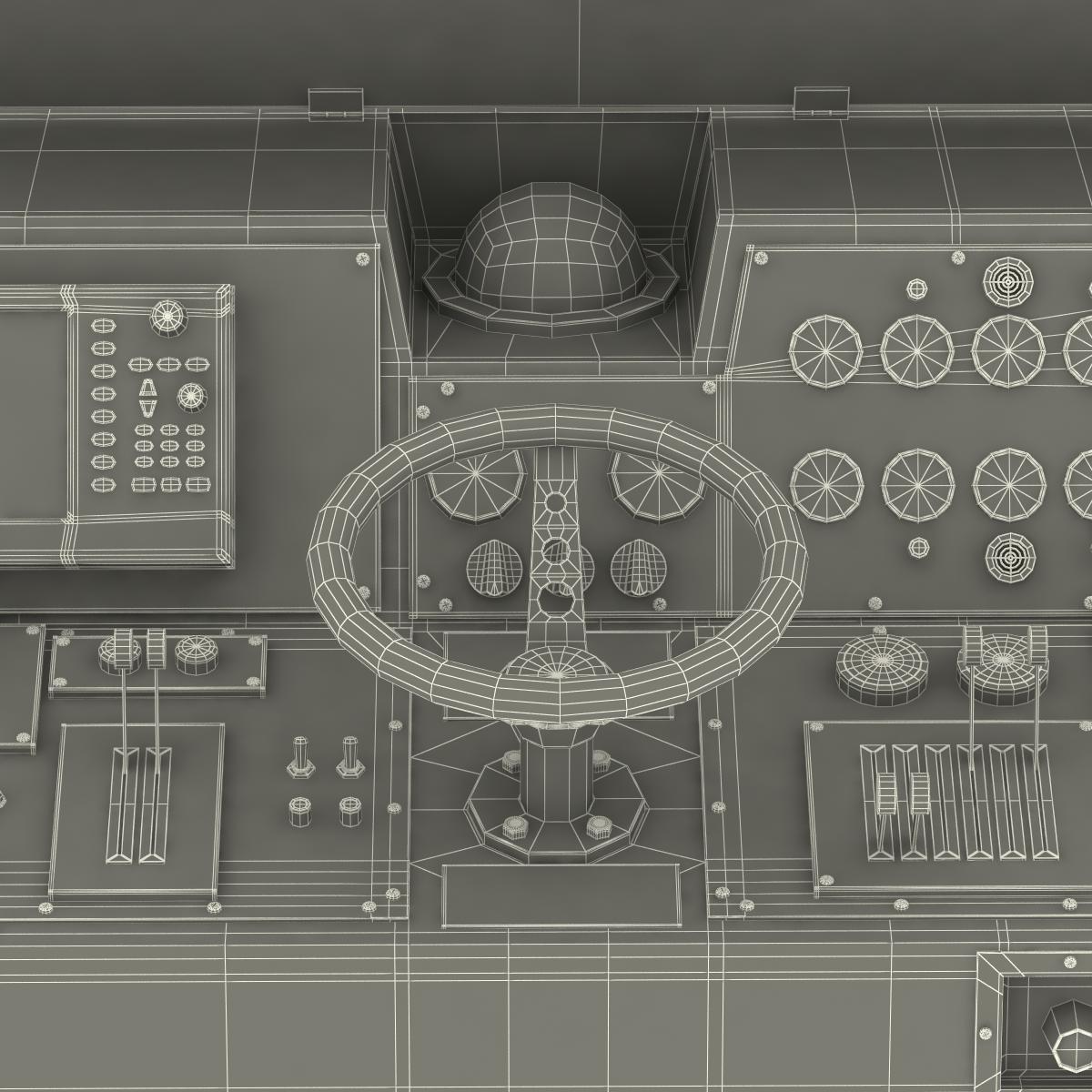 Military Boat Control Panel 3D