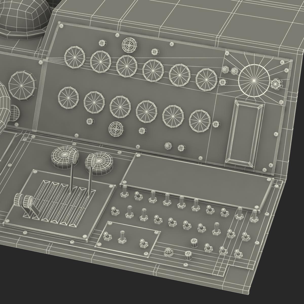 Military Boat Control Panel 2 3D model