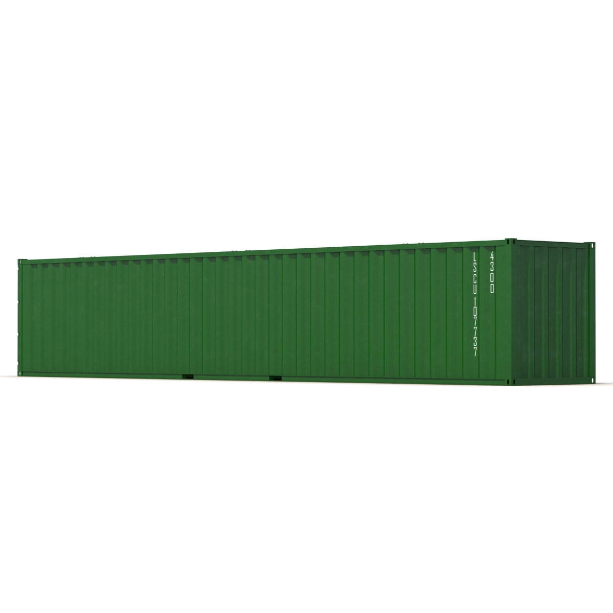 48 ft Shipping ISO Container Green 3D model