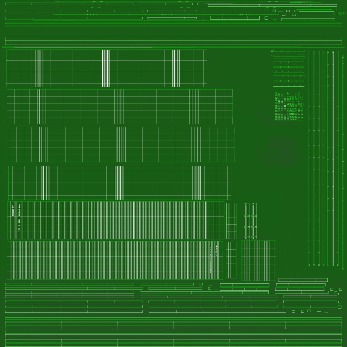 48 ft Shipping ISO Container Green 3D model