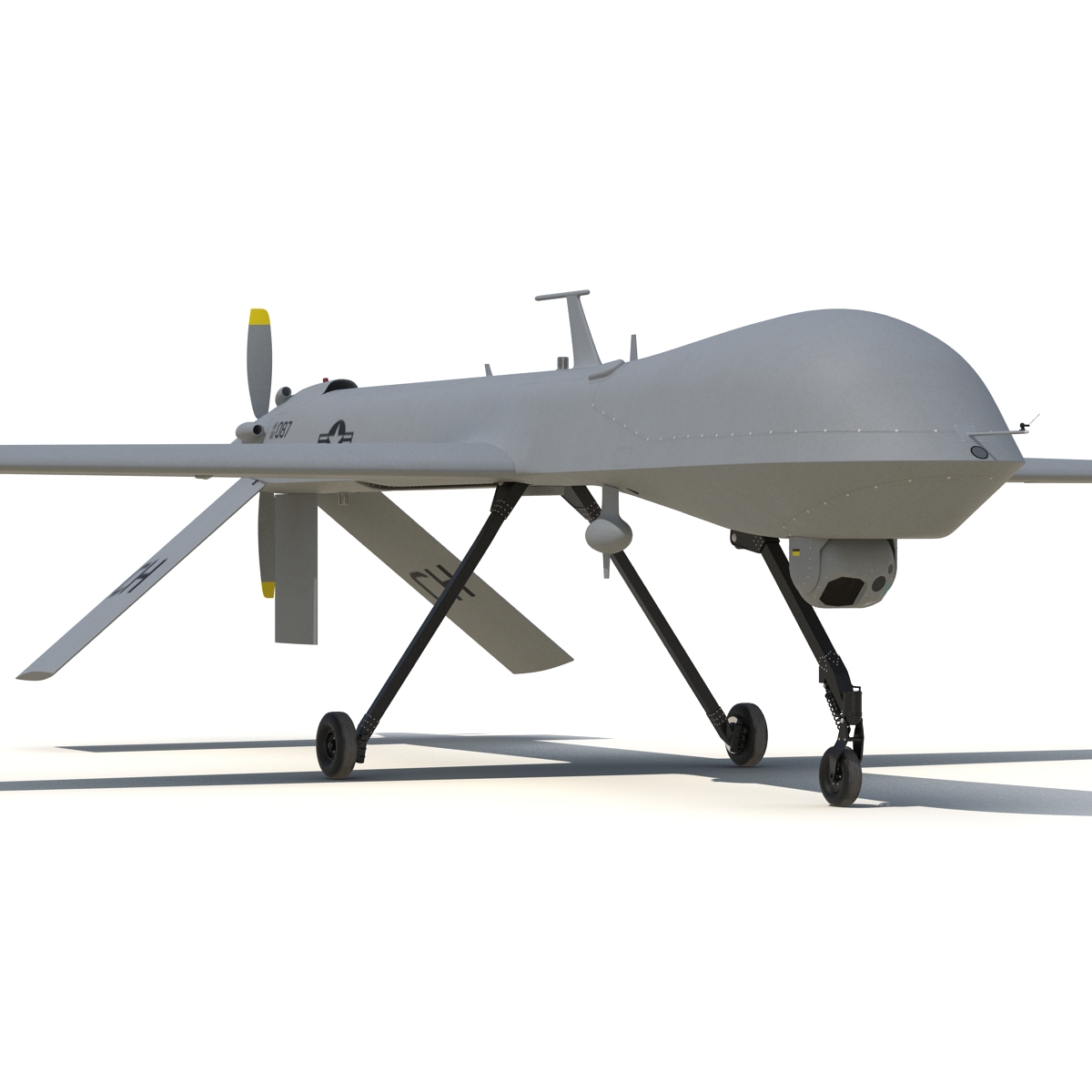 3D General Atomics MQ-1 Predator Rigged