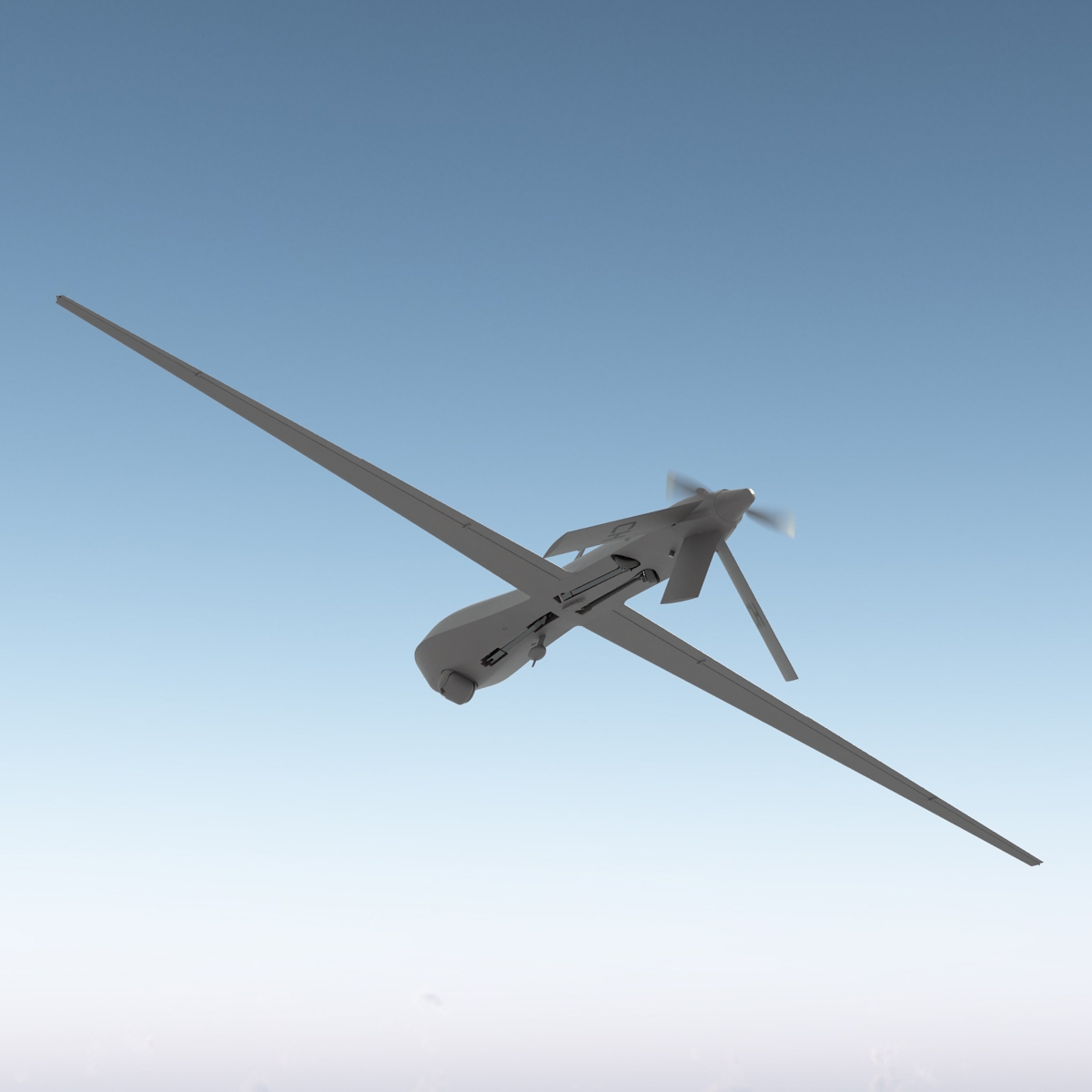 3D General Atomics MQ-1 Predator Rigged