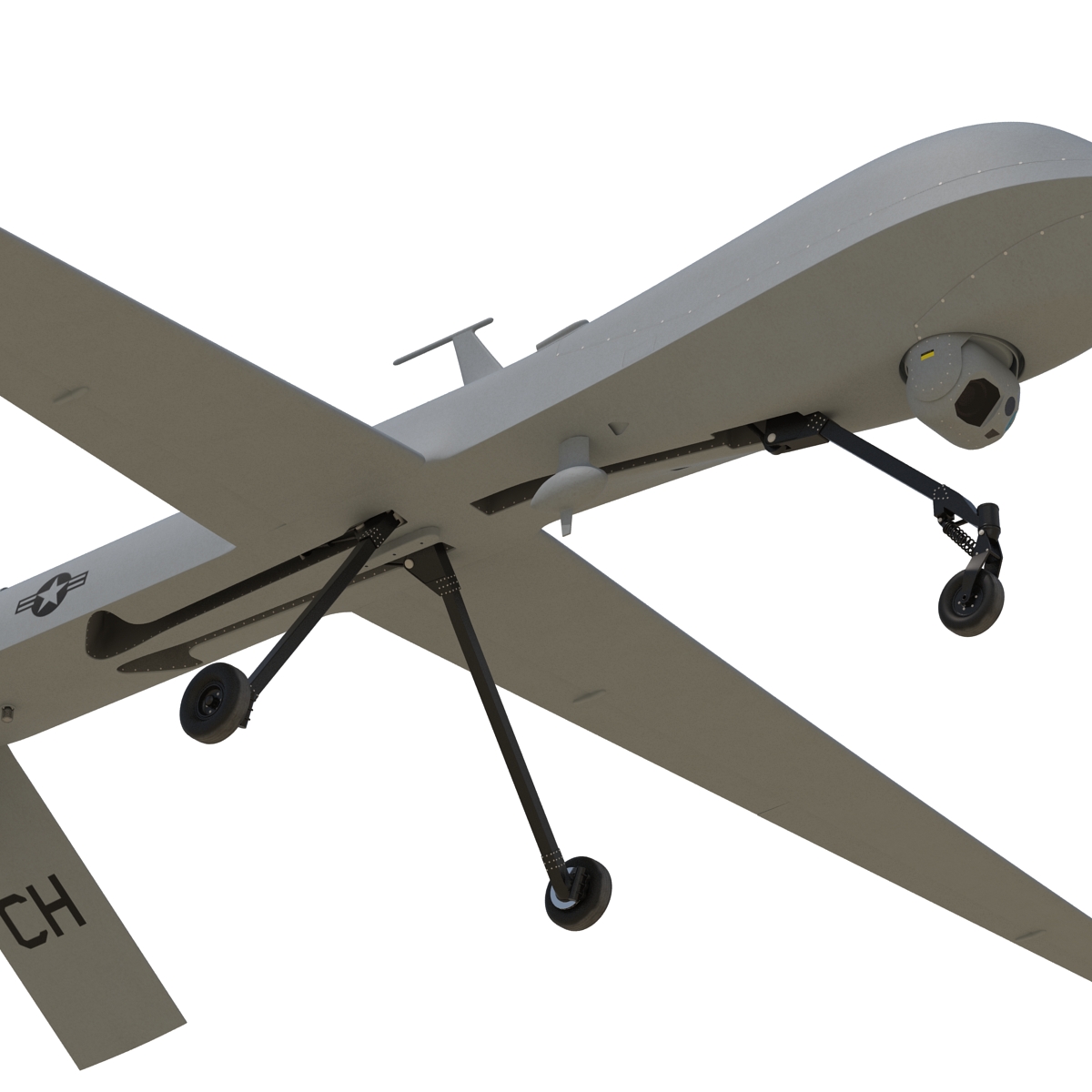 3D General Atomics MQ-1 Predator Rigged