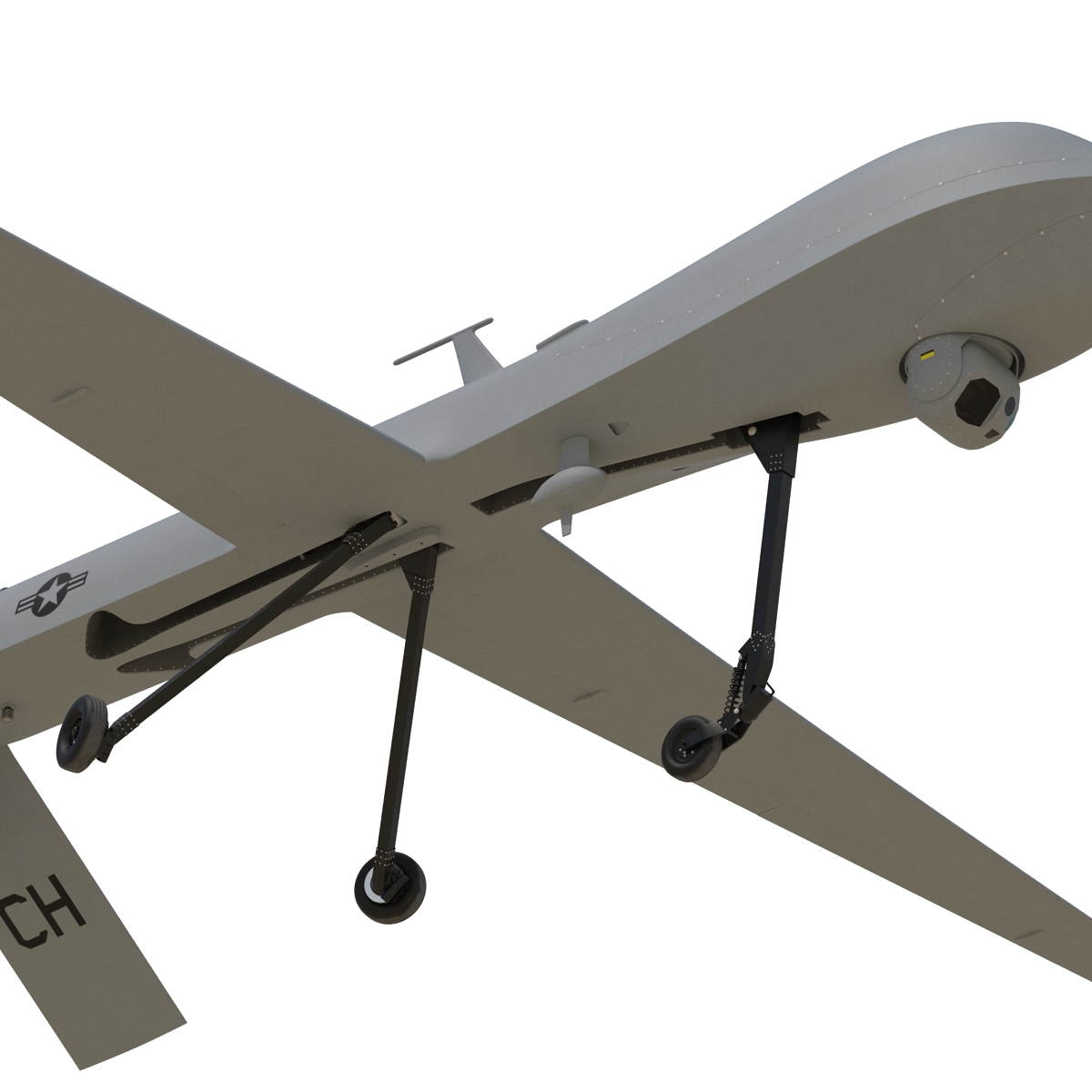 3D General Atomics MQ-1 Predator Rigged