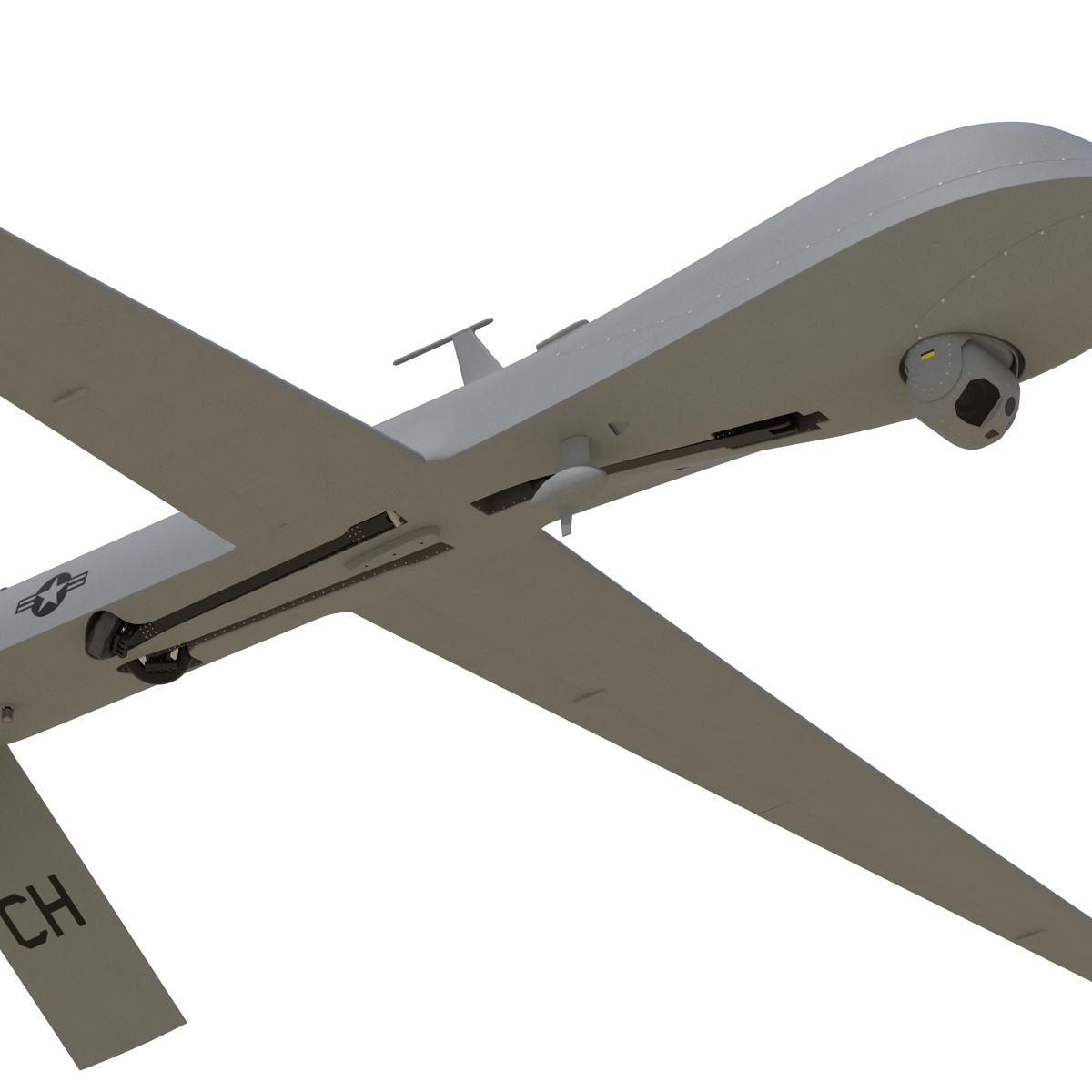 3D General Atomics MQ-1 Predator Rigged