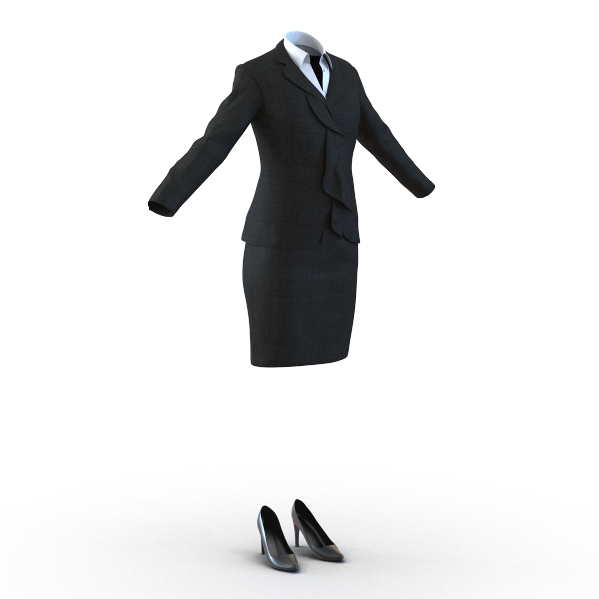 Formal Skirt Suit 3D