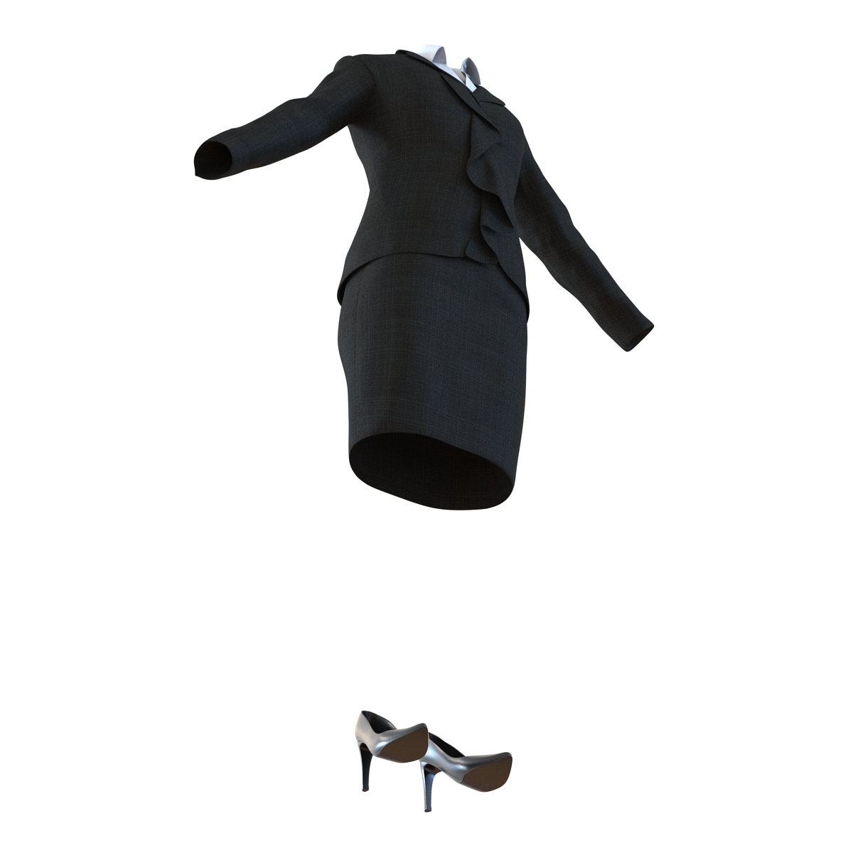 Formal Skirt Suit 3D