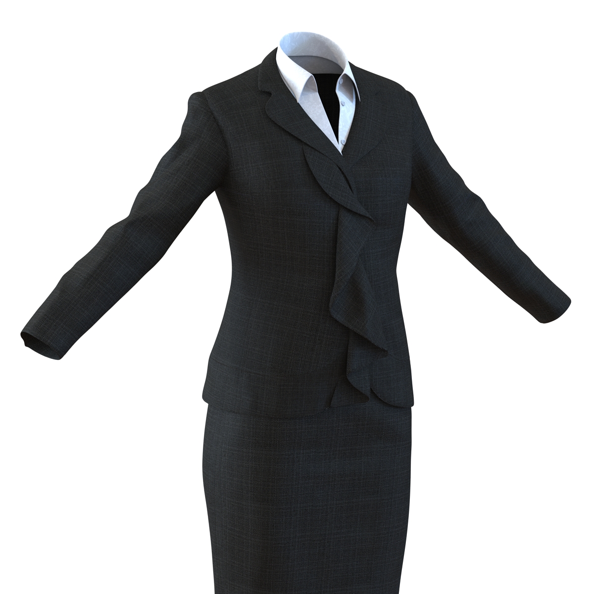 Formal Skirt Suit 3D