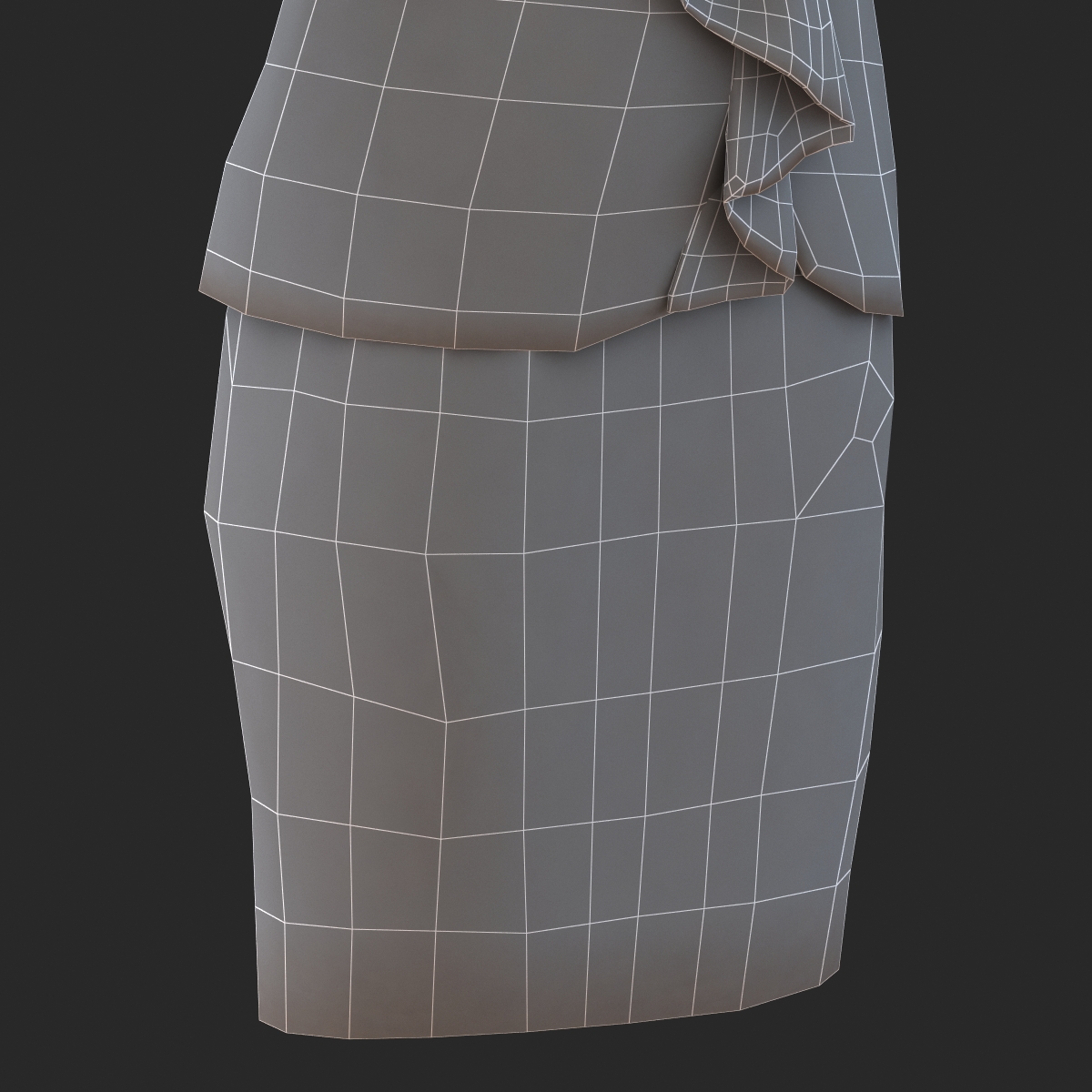 Formal Skirt Suit 3D