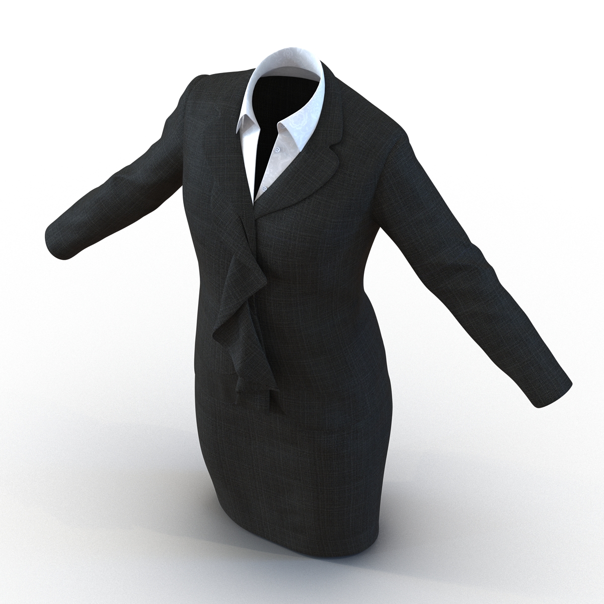 Formal Skirt Suit 2 3D model