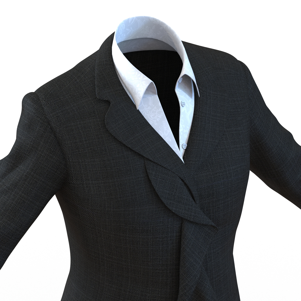 Formal Skirt Suit 2 3D model