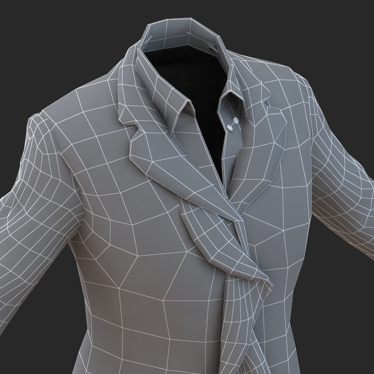 Formal Skirt Suit 2 3D model