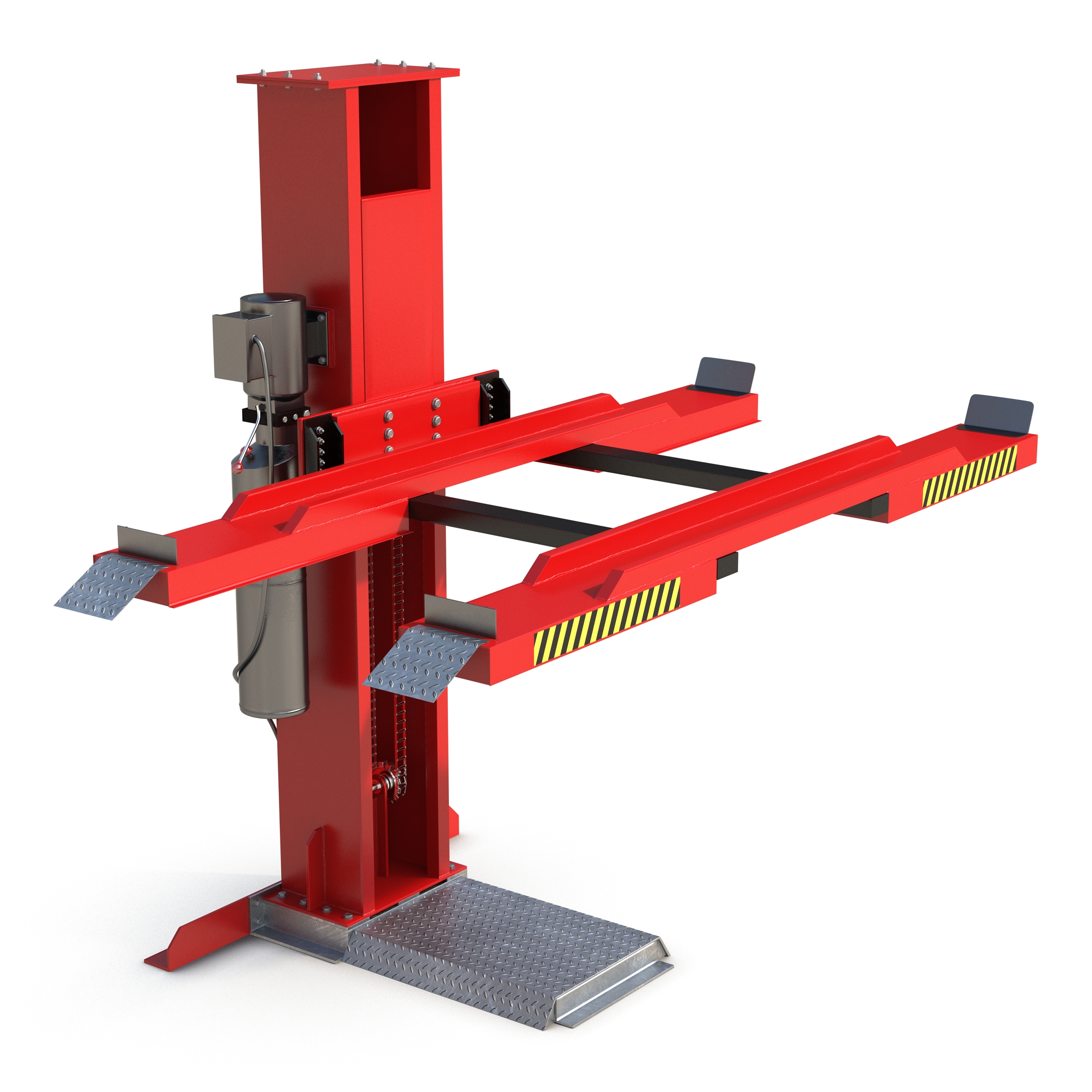 3D model Single Post Car Lift