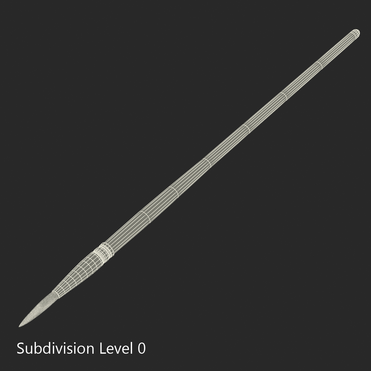 Paint Brush Round 2 3D model