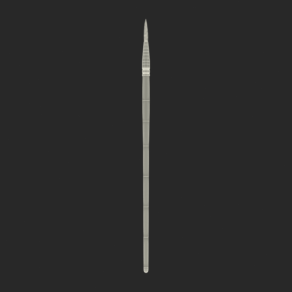 Paint Brush Round 2 3D model