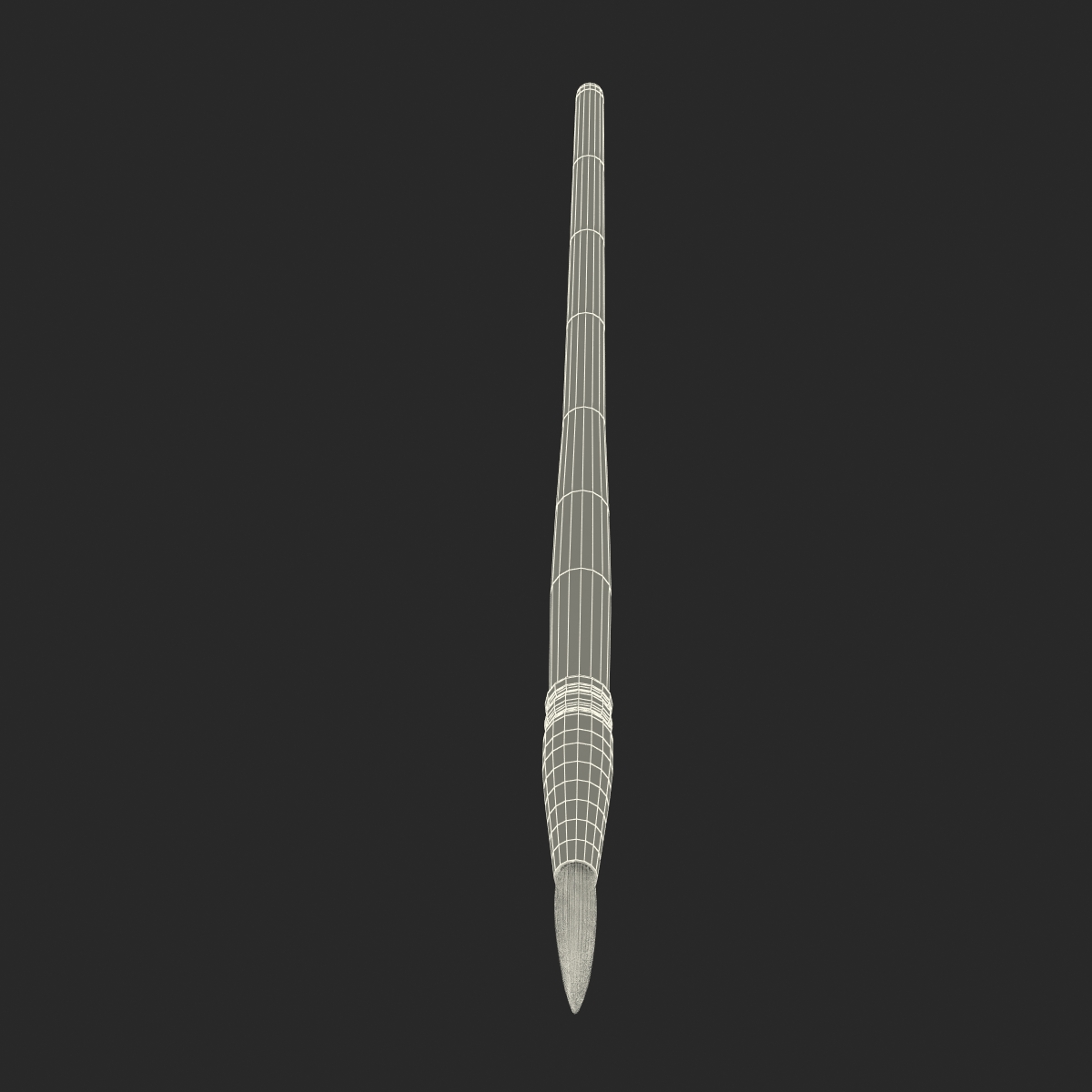 Paint Brush Round 2 3D model