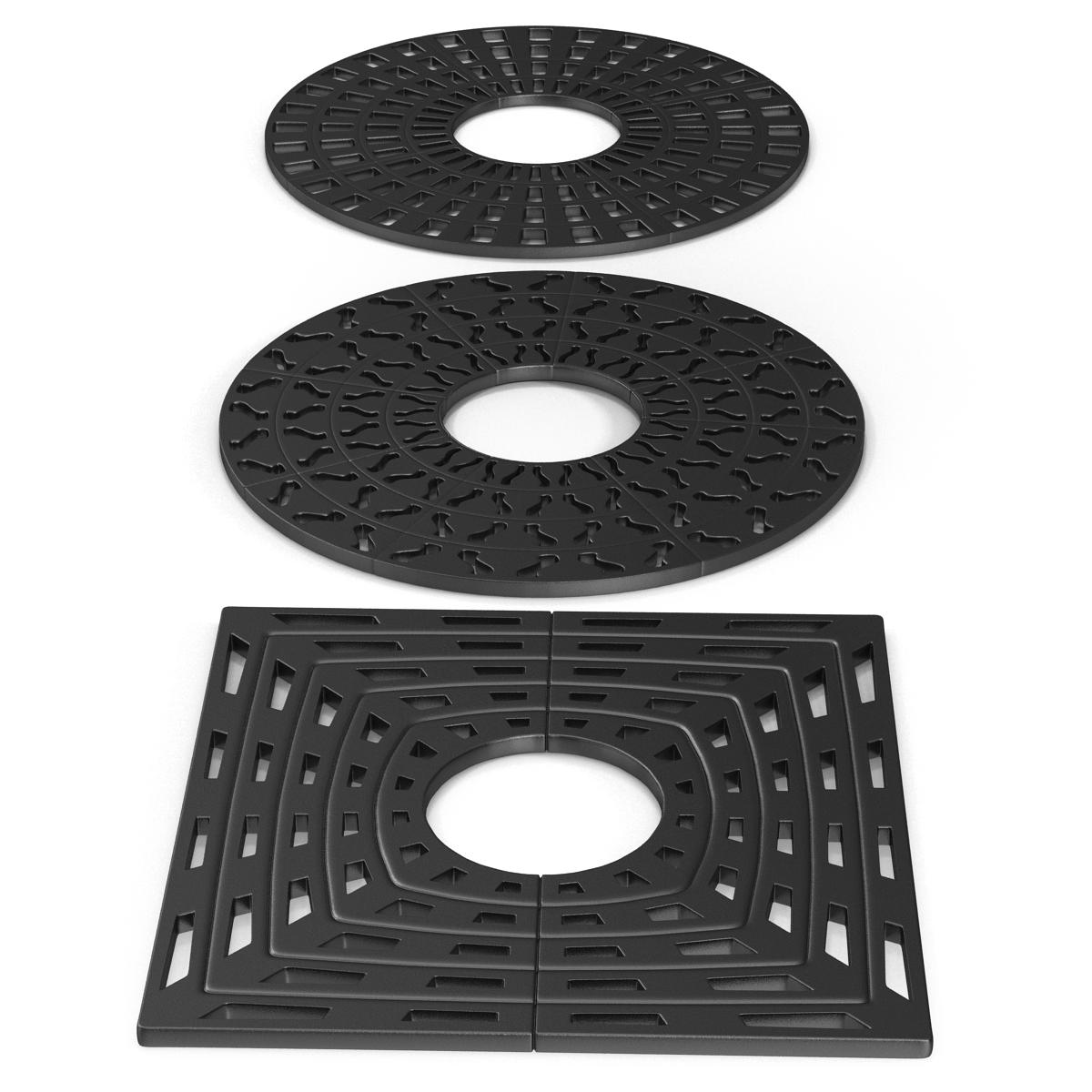 3D model Tree Grates Set