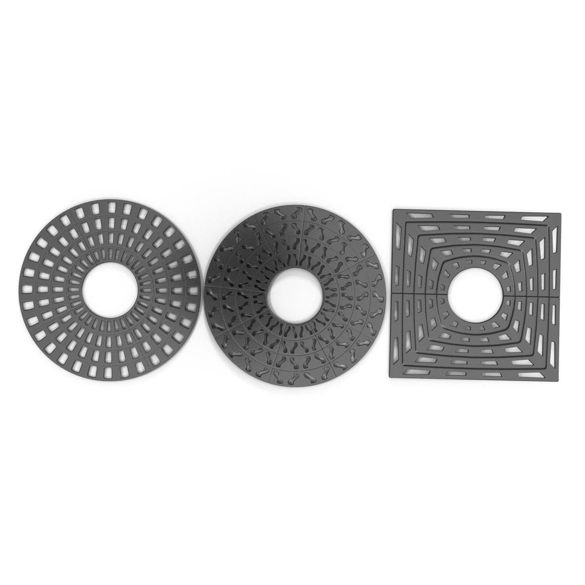 3D model Tree Grates Set