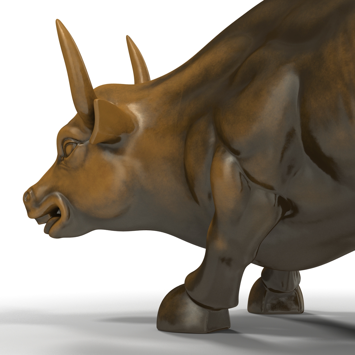 3D Wall Street Bull