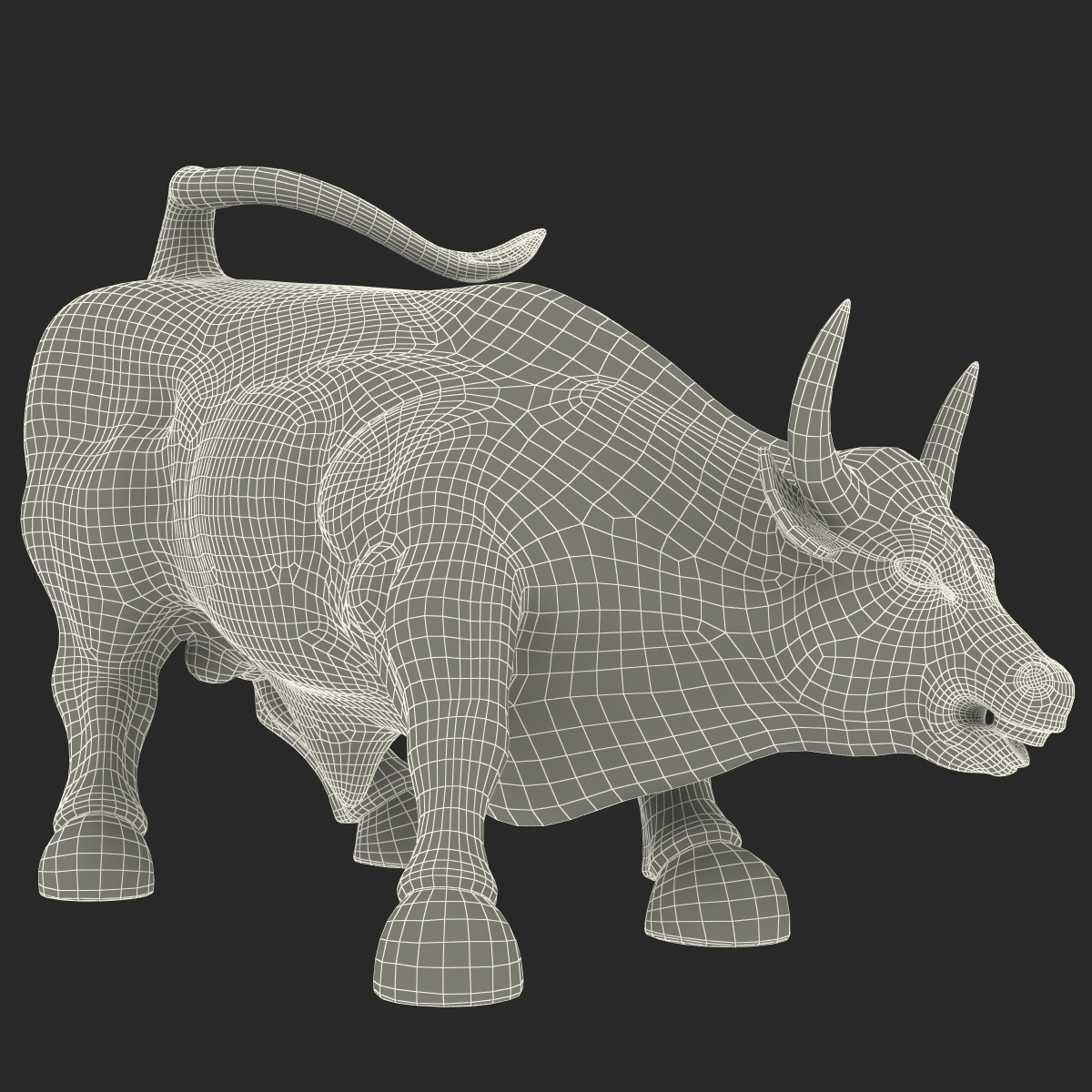 3D Wall Street Bull