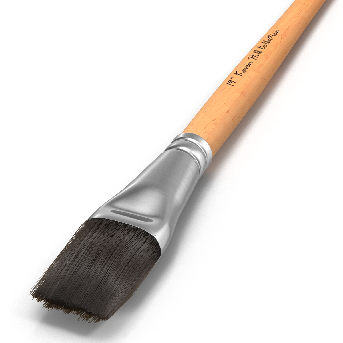 3D model Paint Brush Flat Fur