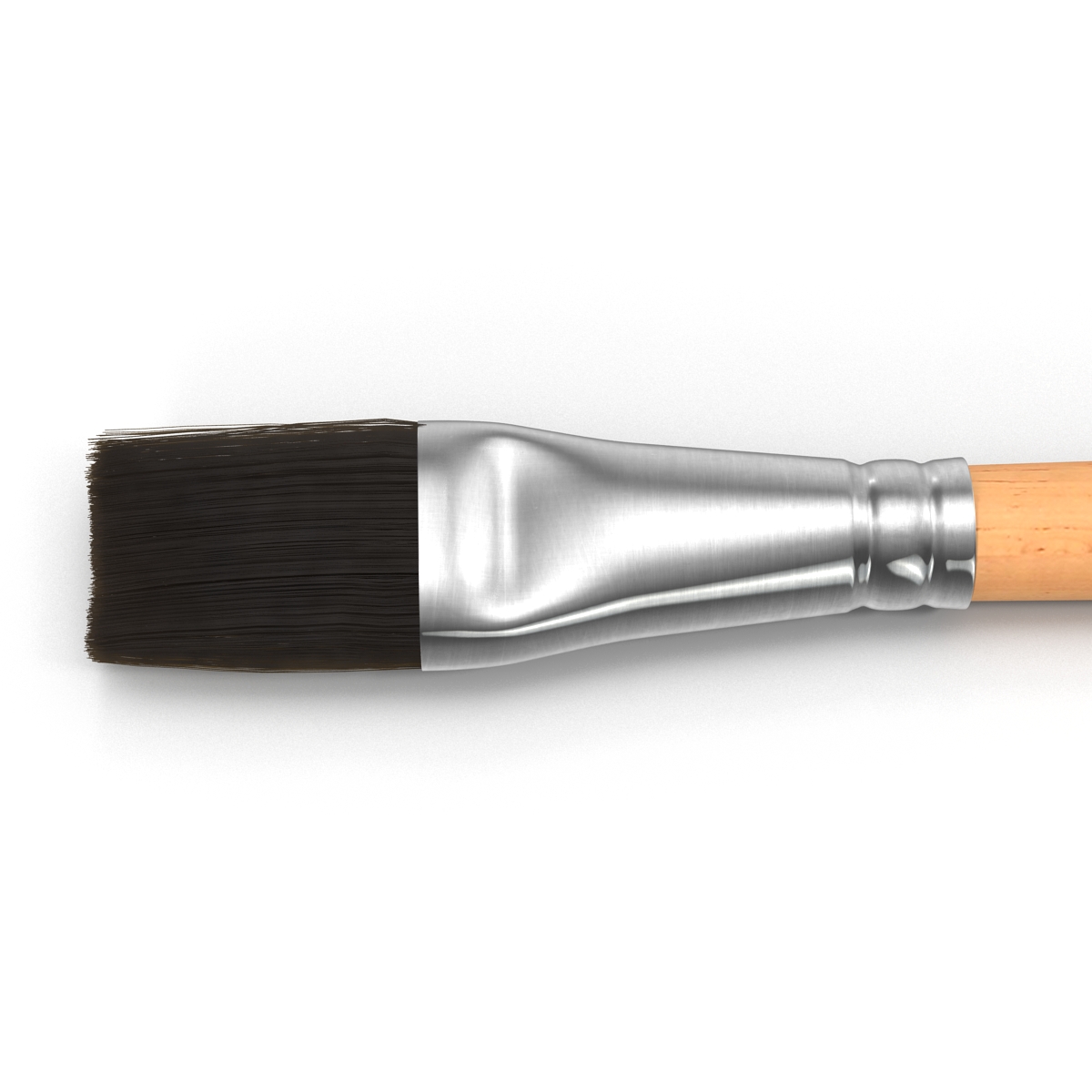 3D model Paint Brush Flat Fur