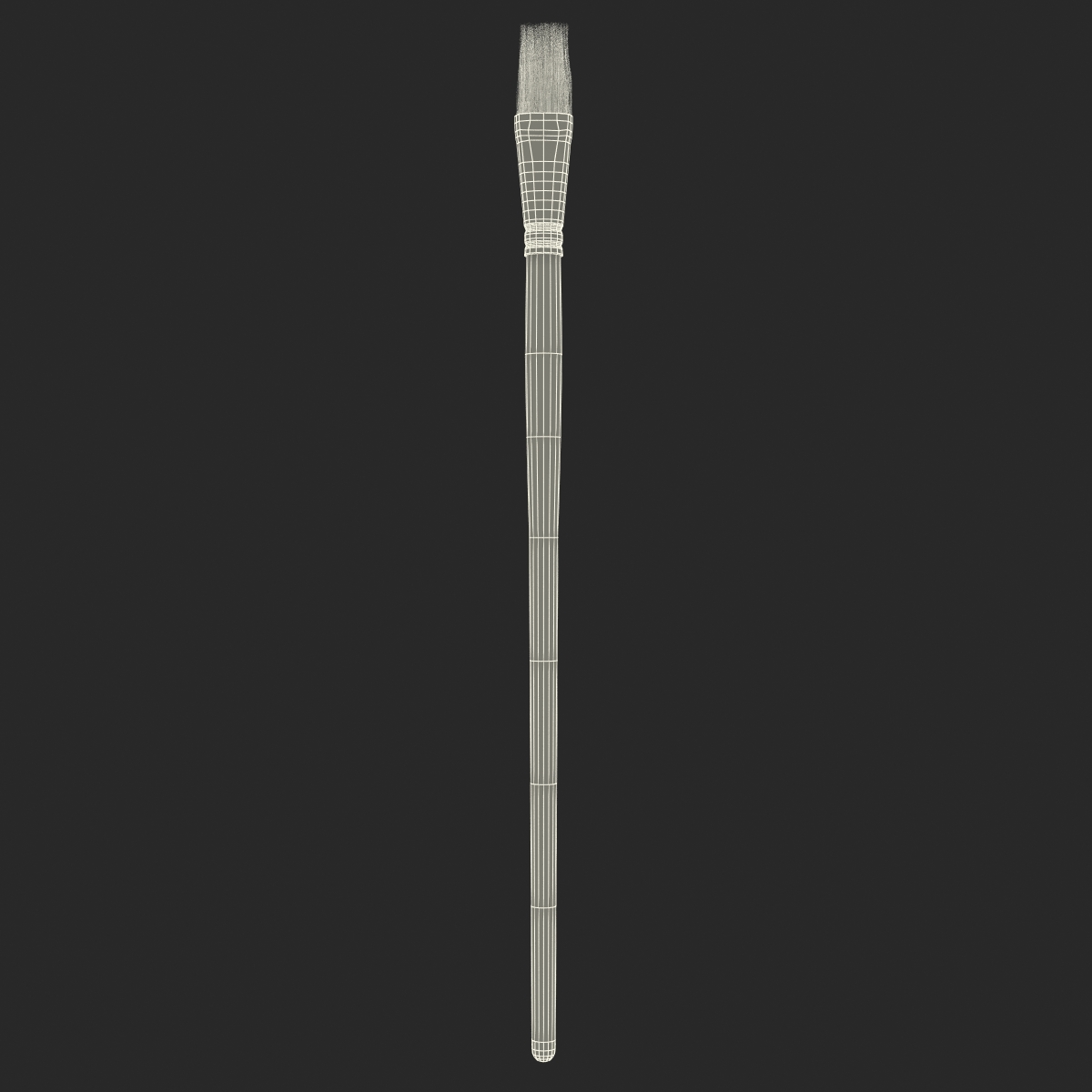 3D Paint Brush Flat 5 model