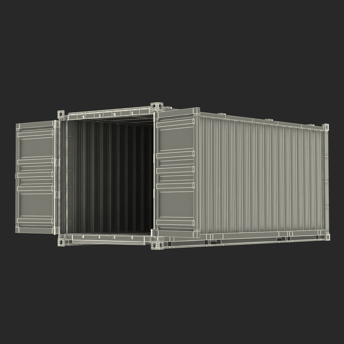 3D model Collapsible ISO Container