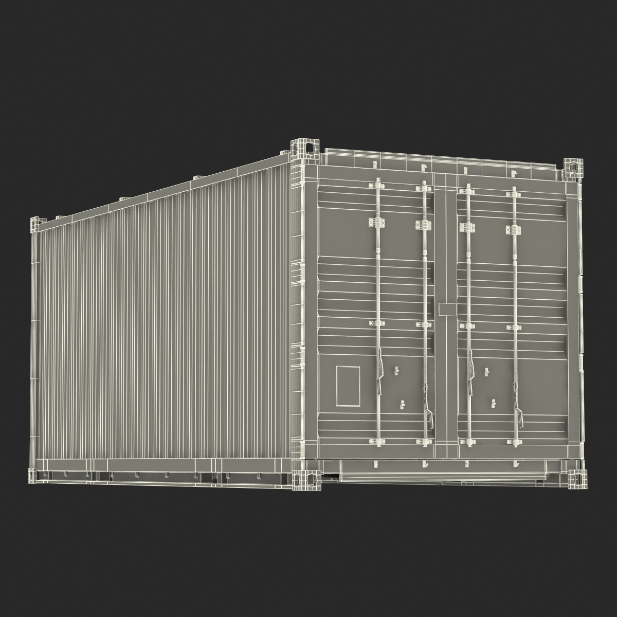 3D model Collapsible ISO Container