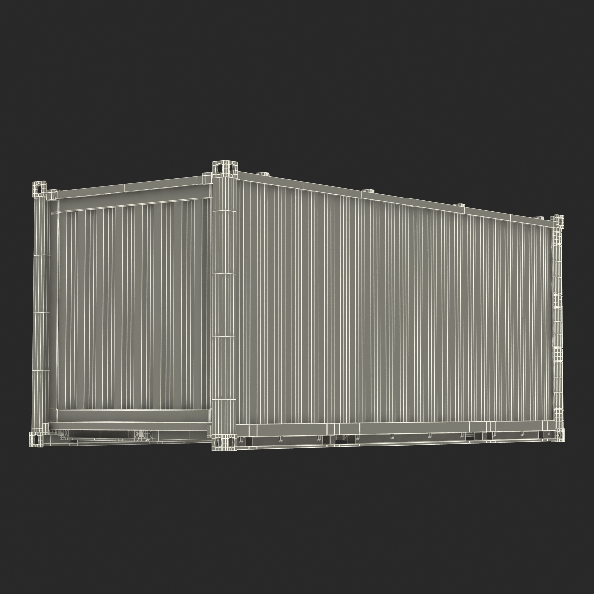 3D model Collapsible ISO Container