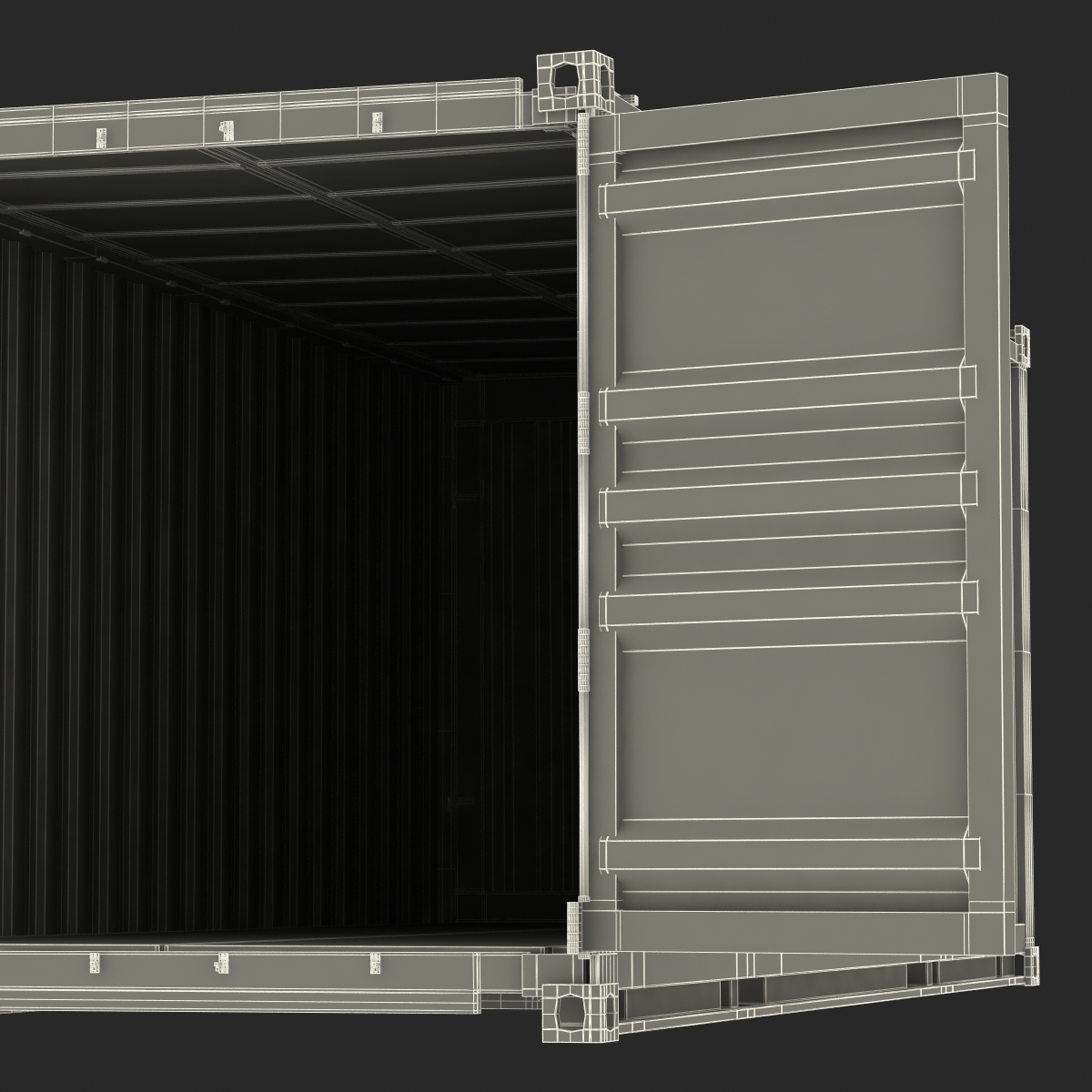 3D model Collapsible ISO Container