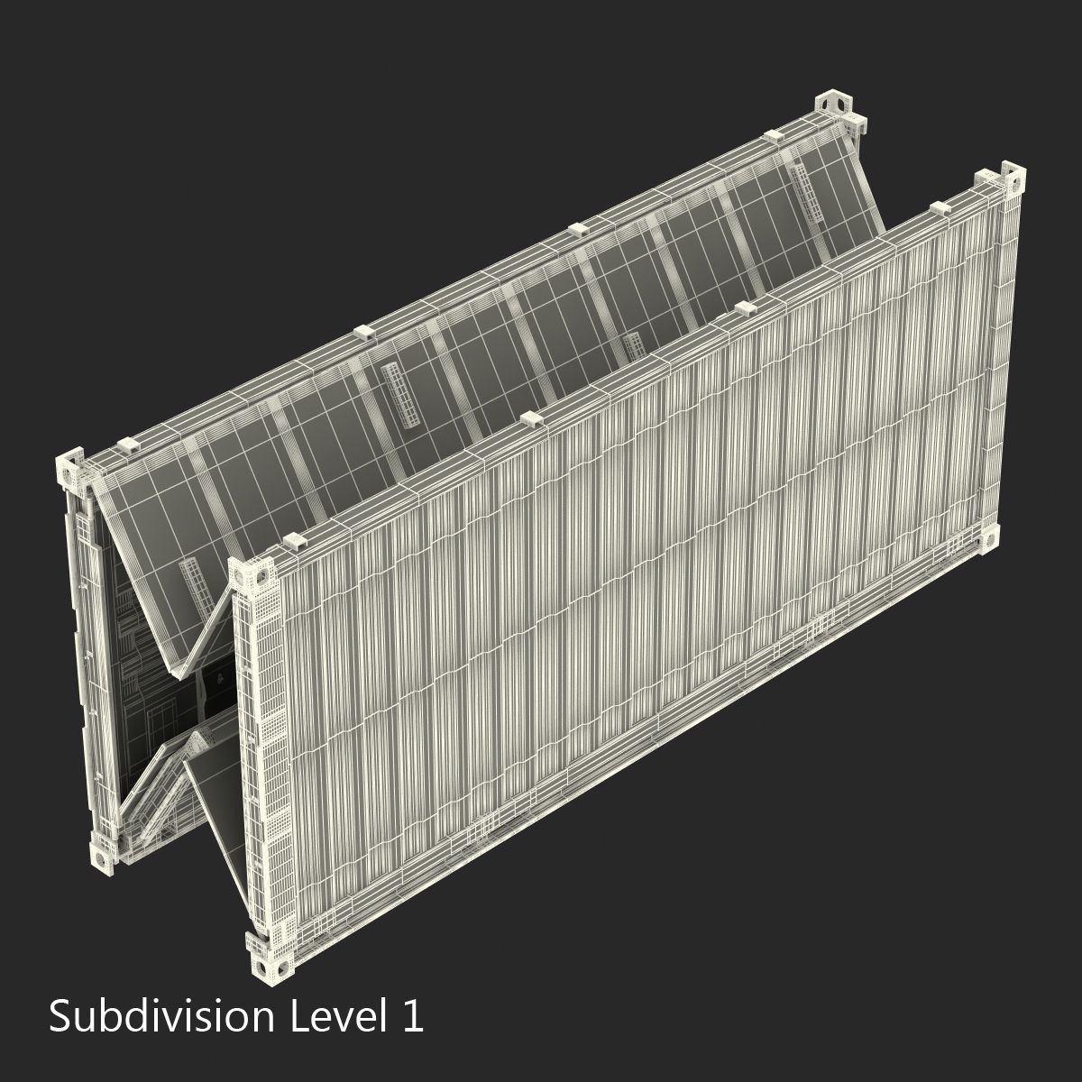 Collapsible ISO Container Folded 2 3D model