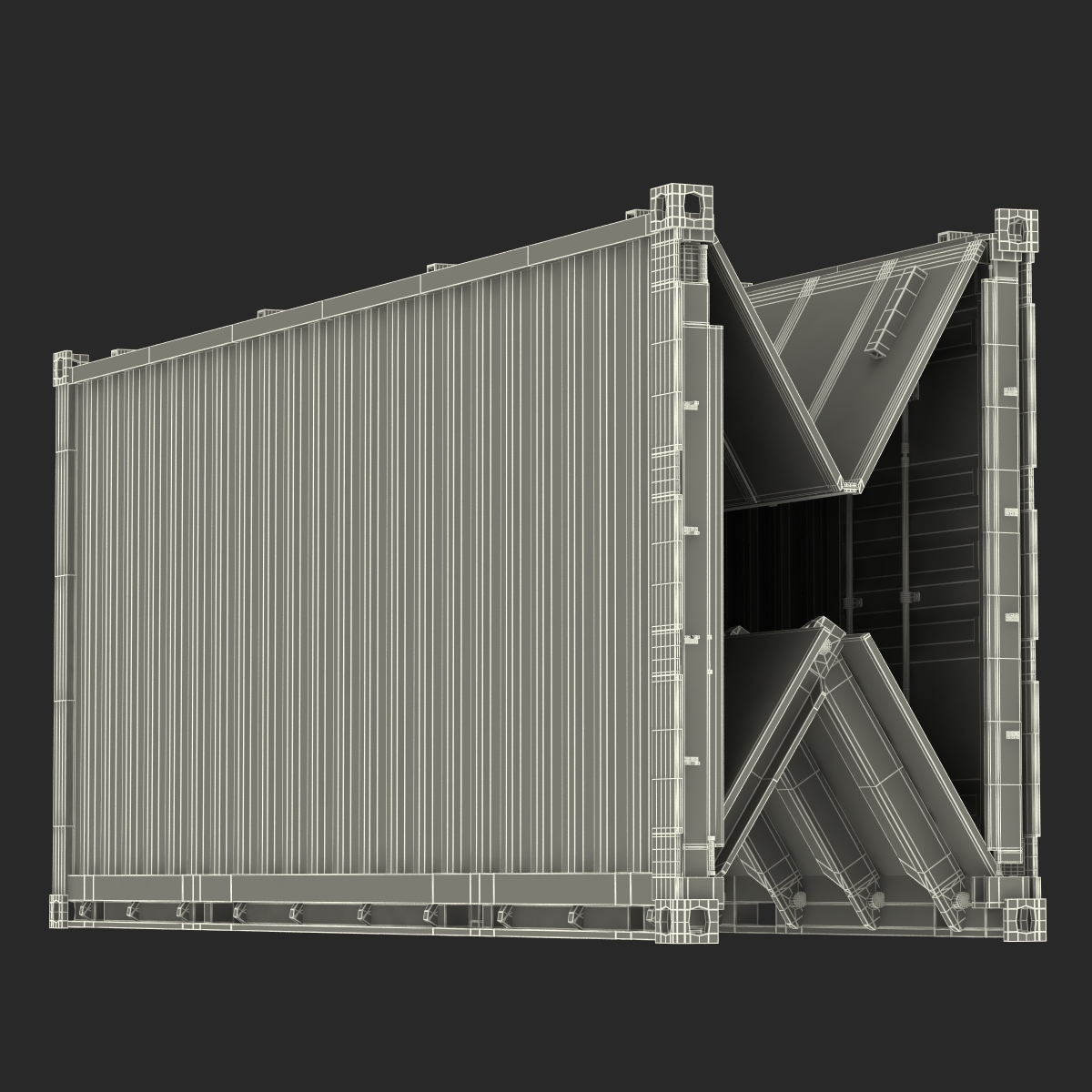 Collapsible ISO Container Folded 2 3D model