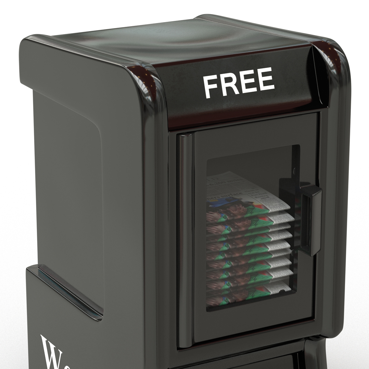 3D Free Newspaper Box model