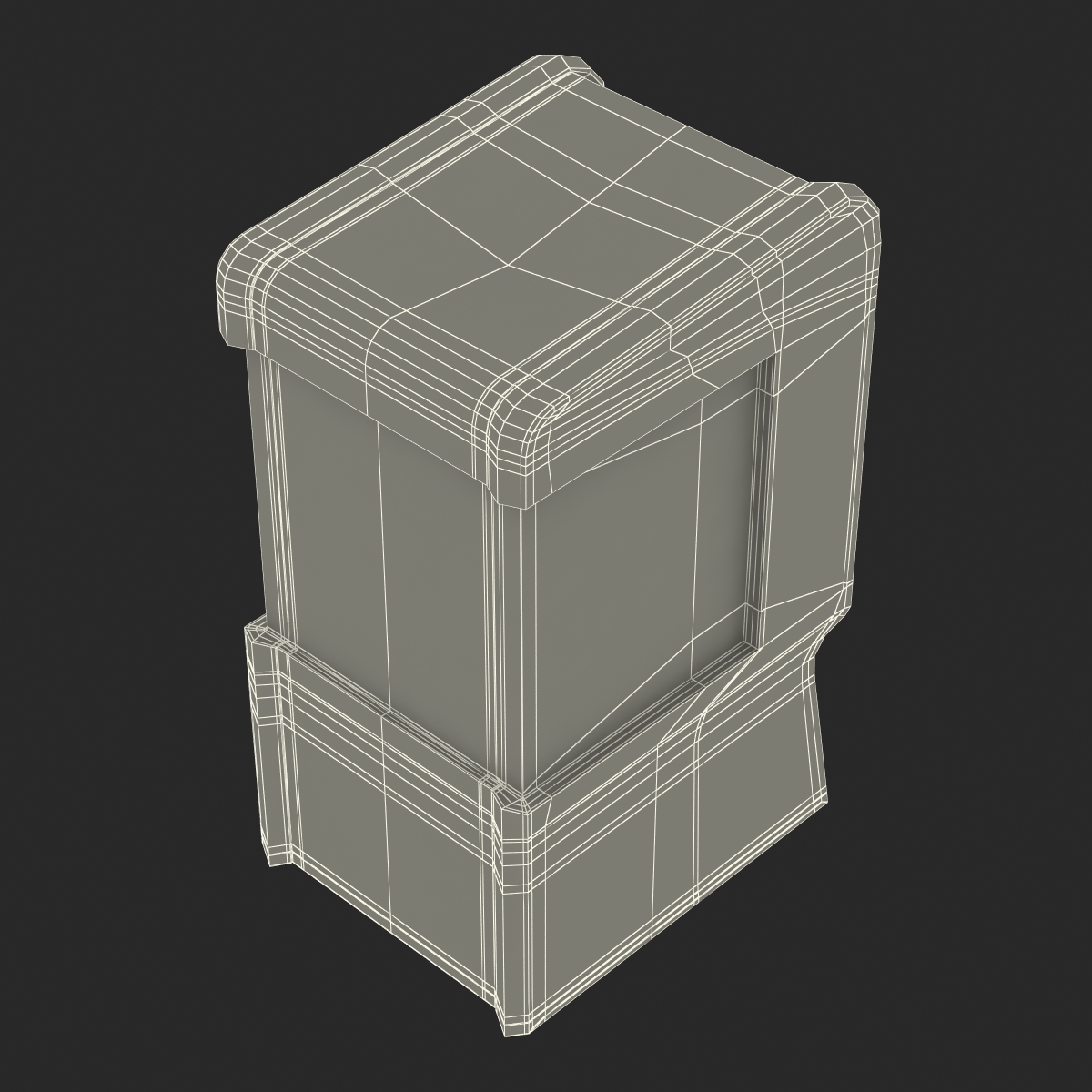 3D Free Newspaper Box model