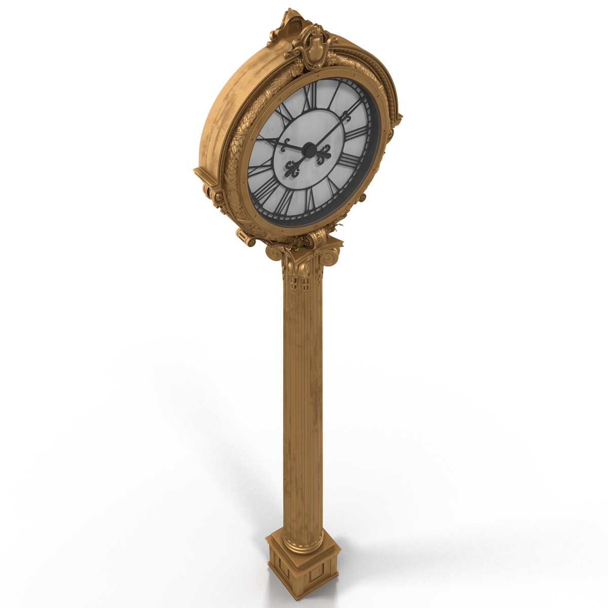 3D New York Street Clock 2 model