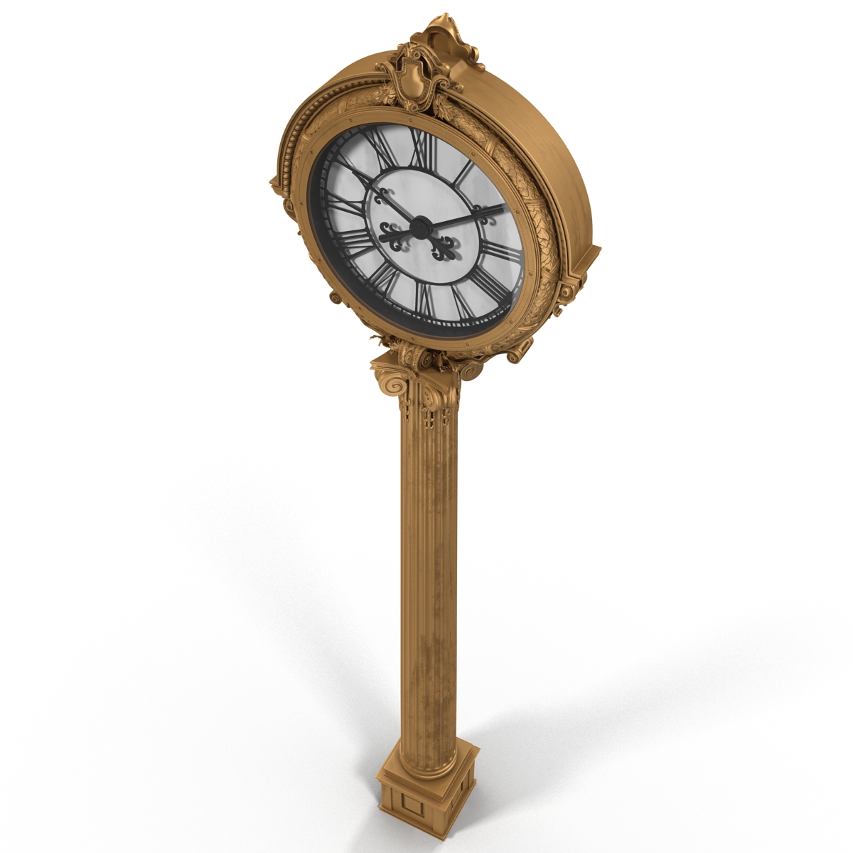 3D New York Street Clock 2 model