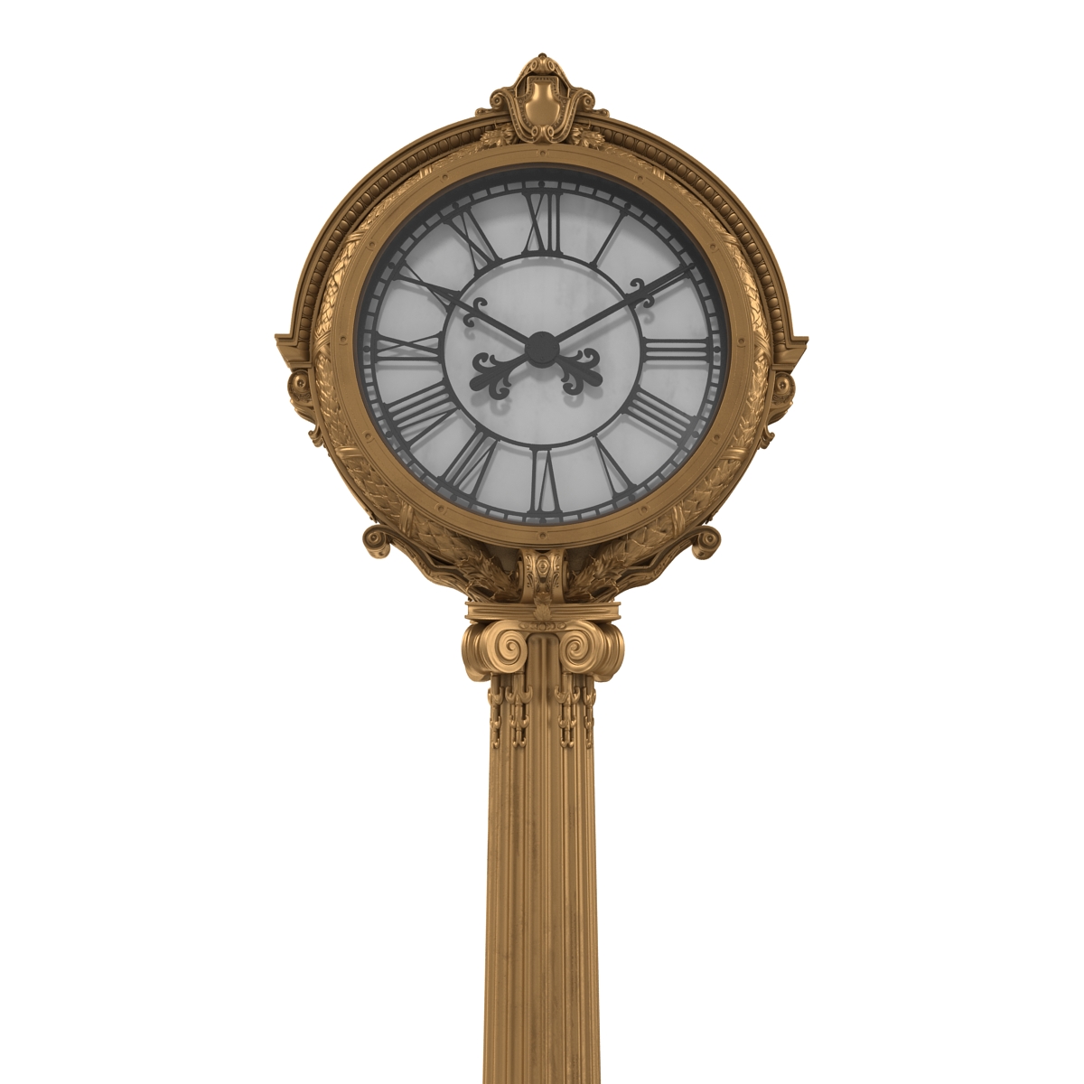 3D New York Street Clock 2 model