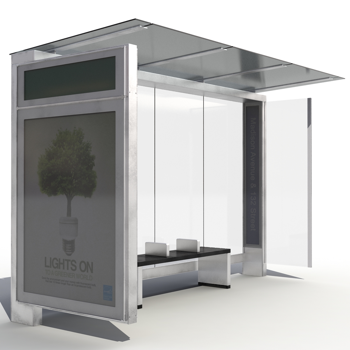 New York Bus Stop 3D