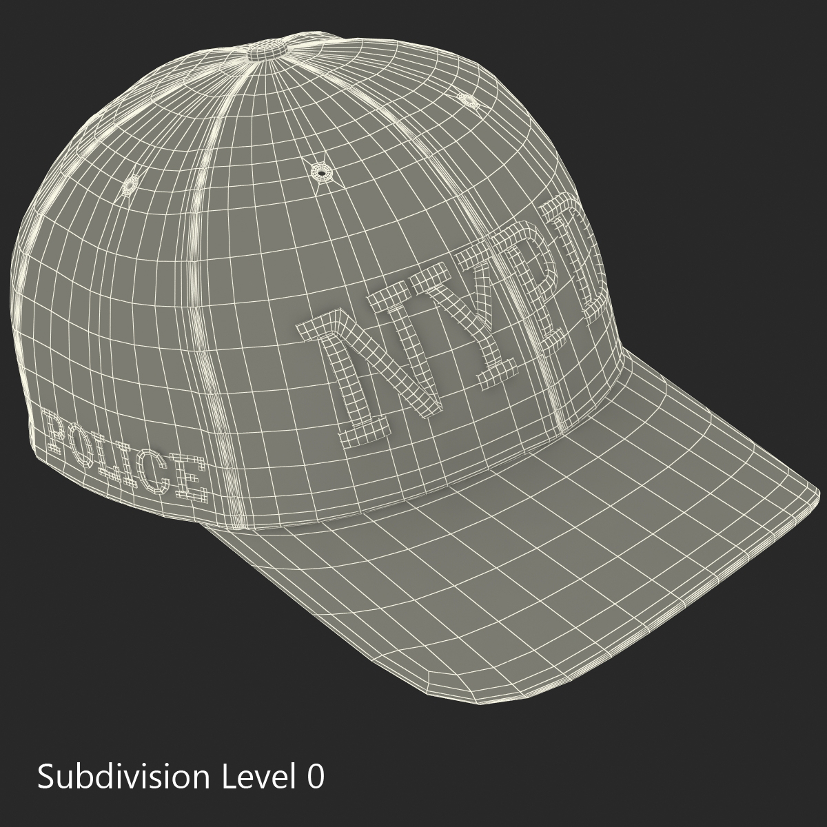 3D model NYPD Police Hat