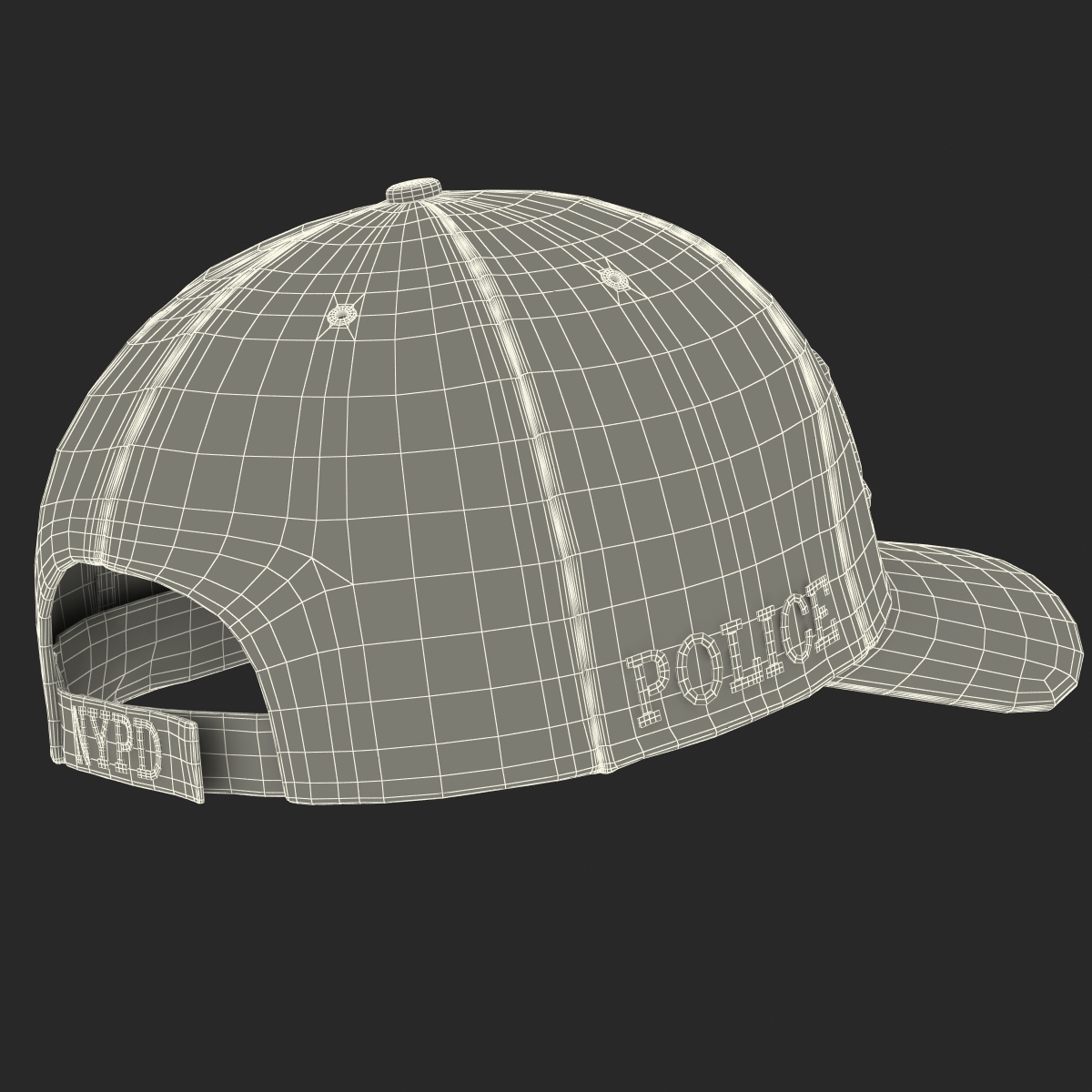 3D model NYPD Police Hat