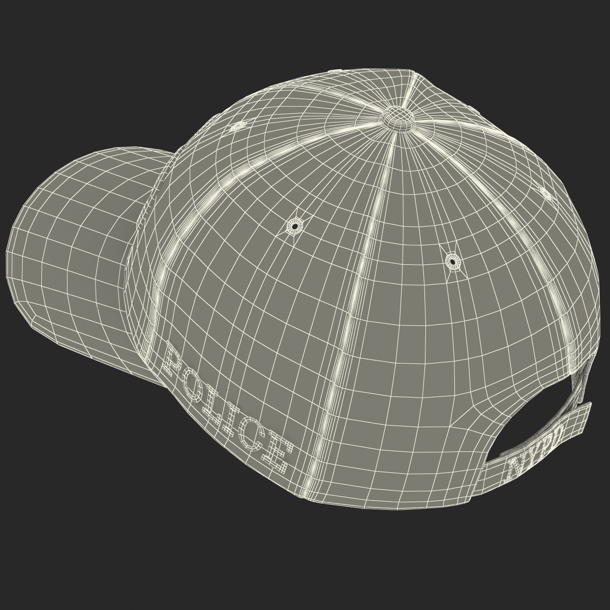 3D model NYPD Police Hat