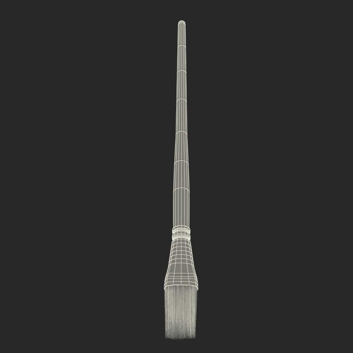 3D Paint Brush Flat 4 model