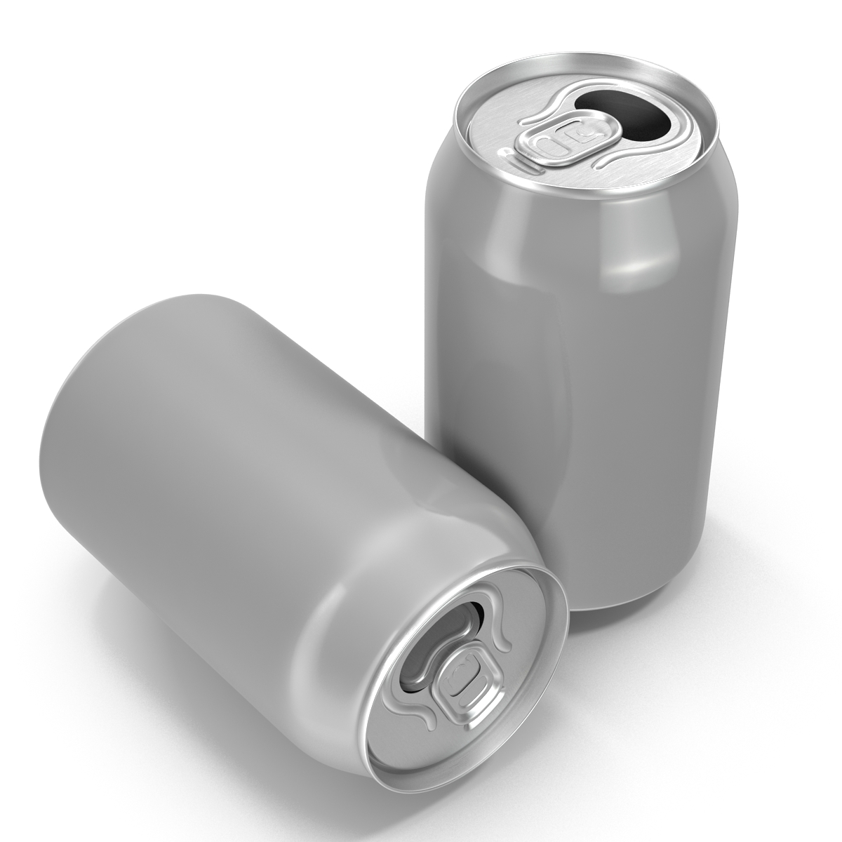 3D Aluminium Can Open model