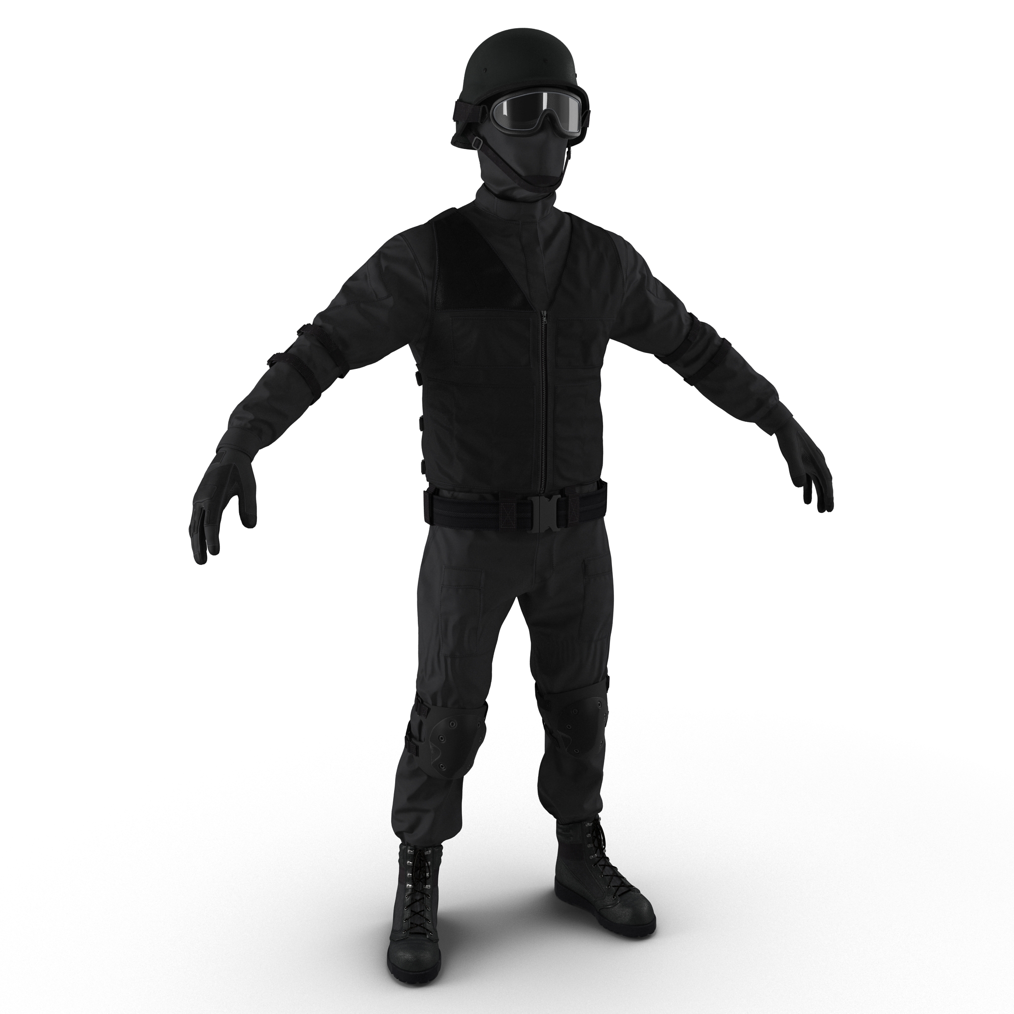 SWAT Uniform 3 3D model