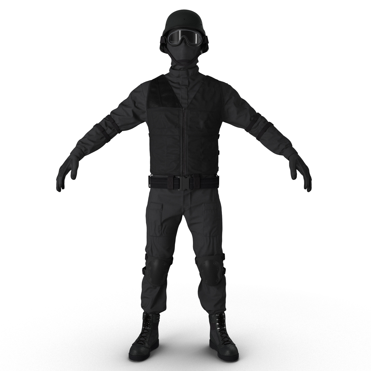 SWAT Uniform 3 3D model