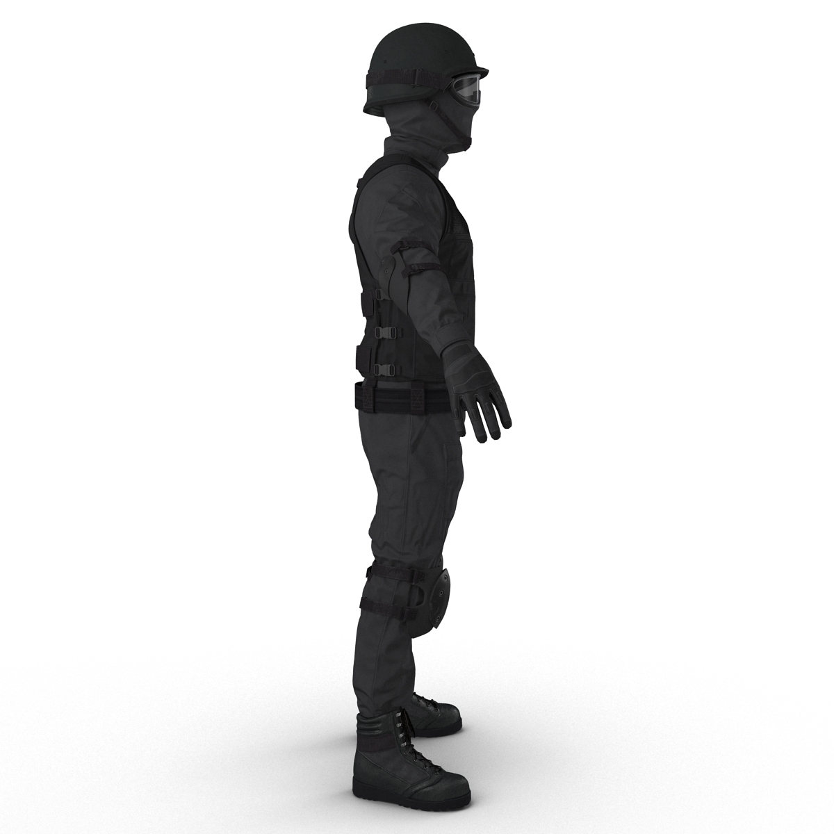 SWAT Uniform 3 3D model