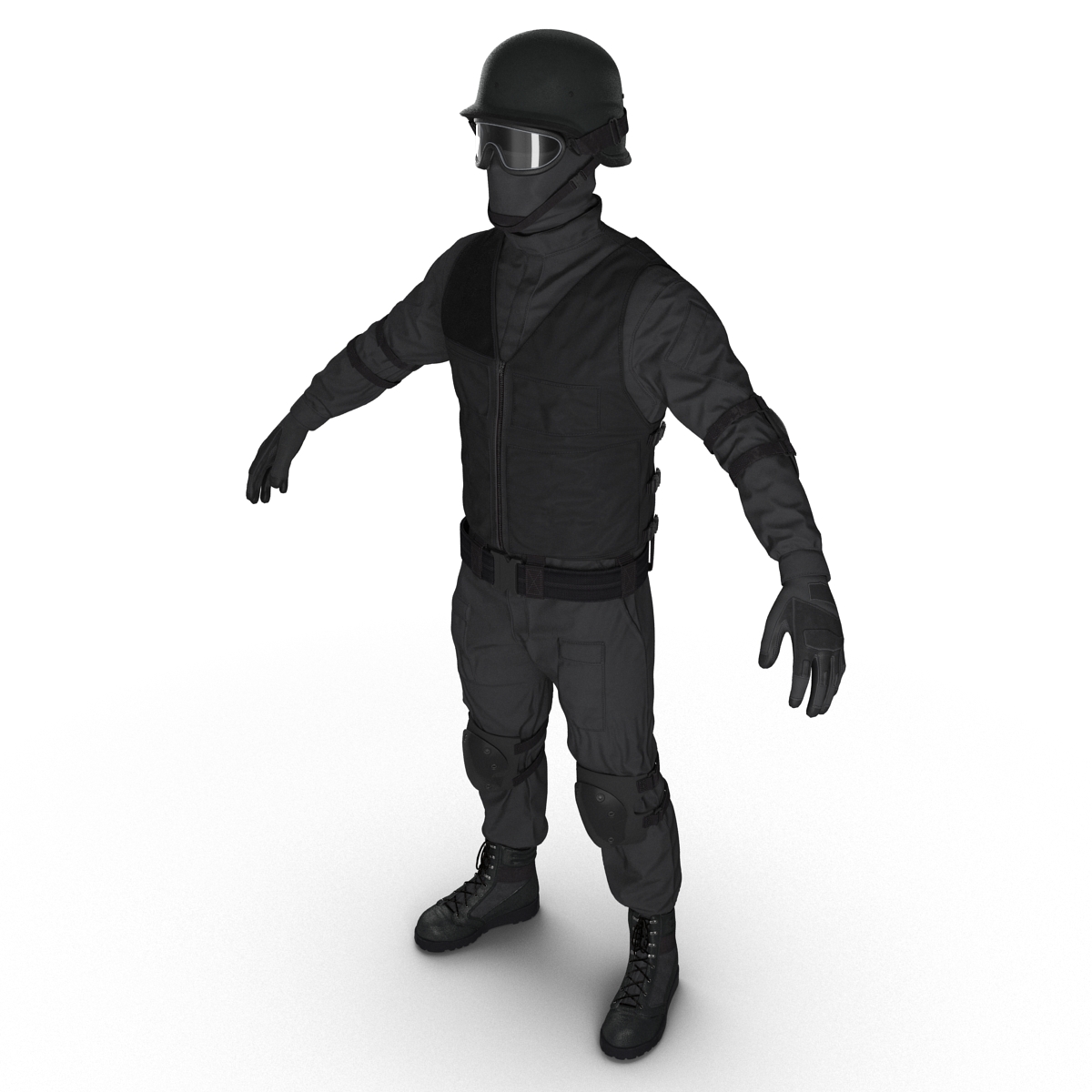 SWAT Uniform 3 3D model